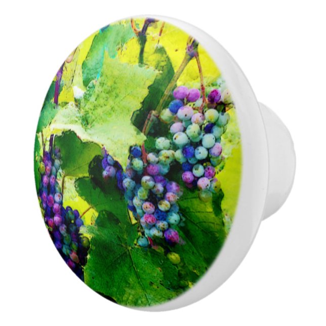 Bouton De Porte En Céramique groupe de bouton en céramique de raisins (Droite)