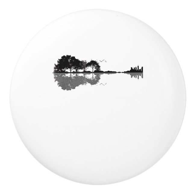 Bouton De Porte En Céramique Guitar Lake Shadow (Devant)