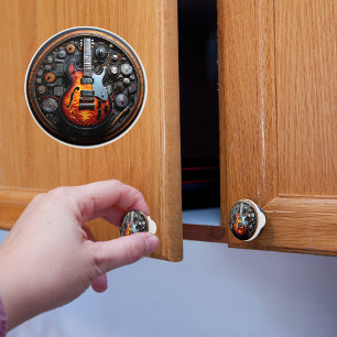 Bouton De Porte En Céramique Guitare électrique