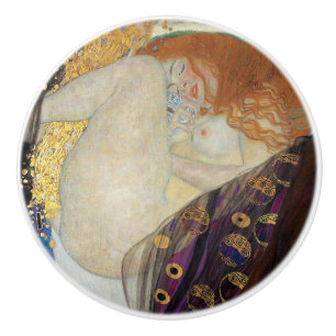 Bouton De Porte En Céramique Gustav Klimt - Danae