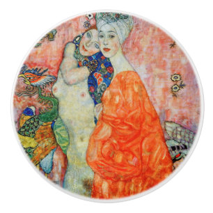 Bouton De Porte En Céramique Gustav Klimt - Femmes amis