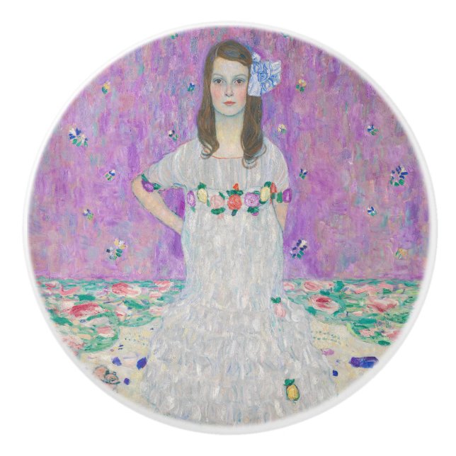 Bouton De Porte En Céramique Gustav Klimt - Mada Primavesi (Devant)