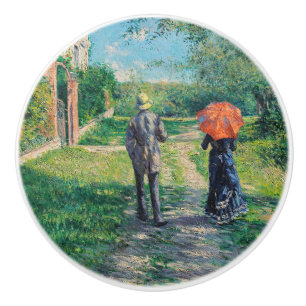 Bouton De Porte En Céramique Gustave Caillebotte - Le Chemin montant