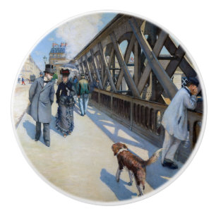 Bouton De Porte En Céramique Gustave Caillebotte - Le Pont de l'Europe