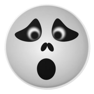 BOUTON DE PORTE EN CÉRAMIQUE HALLOWEEN GHOST