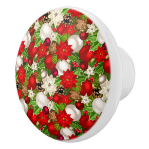 Bouton De Porte En Céramique Happy Holiday Knob