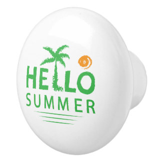 Bouton De Porte En Céramique Hello Summer