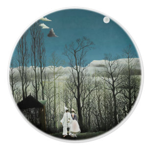Bouton De Porte En Céramique Henri Rousseau - Soirée de Carnaval