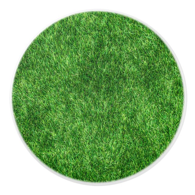 Bouton De Porte En Céramique Herbe verte (Devant)