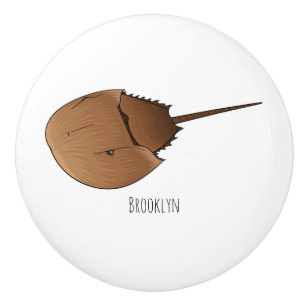 Bouton De Porte En Céramique Horseshoe crab