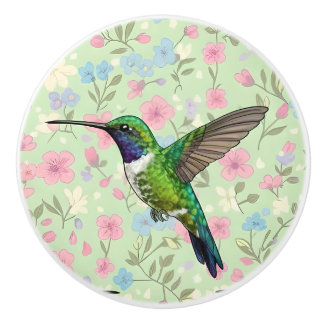 Bouton De Porte En Céramique Hummingbird Door Pull