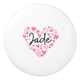 Bouton De Porte En Céramique I love jade