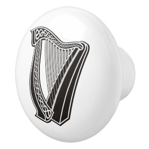 Bouton De Porte En Céramique Icône Harpe