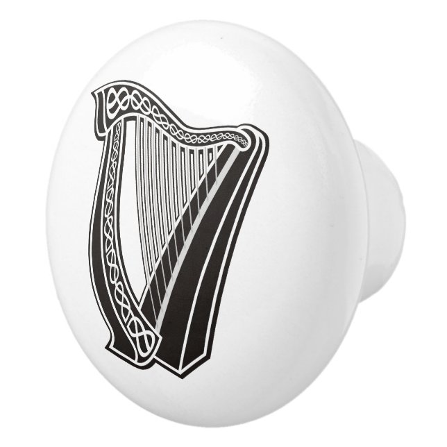 Bouton De Porte En Céramique Icône Harpe (Droite)