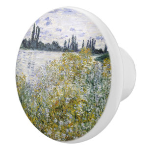 Bouton De Porte En Céramique Île aux fleurs près de Vétheuil, Claude Monet