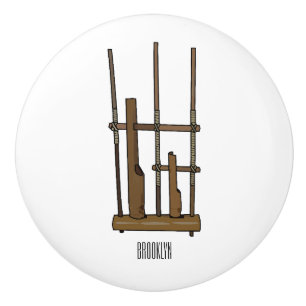 Bouton De Porte En Céramique Illustration Angkpoumon