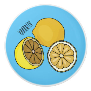 Bouton De Porte En Céramique Illustration de citron
