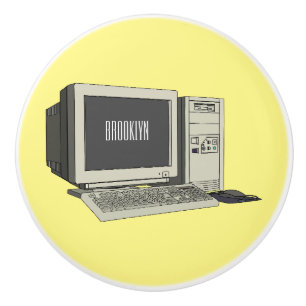 Bouton De Porte En Céramique Illustration de dessin sur ordinateur