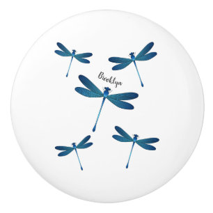 Bouton De Porte En Céramique Illustration de dragonfly