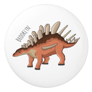 Bouton De Porte En Céramique Illustration de Kentrosaurus