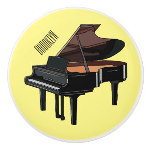 Bouton De Porte En Céramique Illustration de piano