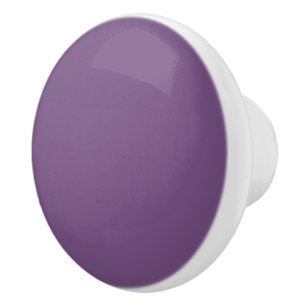 Bouton De Porte En Céramique Impression couleur vive violet de la prairie, viol