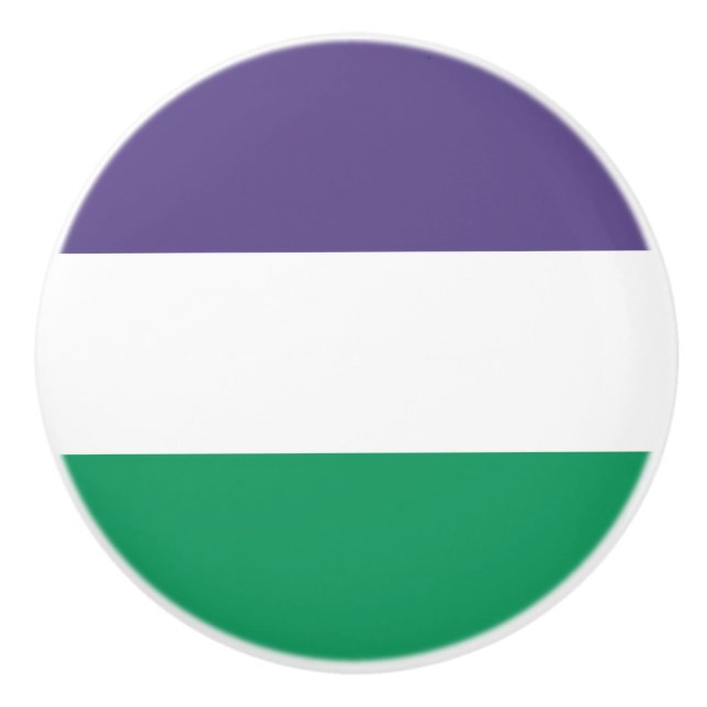 Bouton De Porte En Céramique Indicateur Suffragette (Devant)