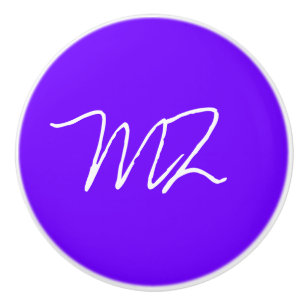 Bouton De Porte En Céramique Indigo bleu électrique personnalisé