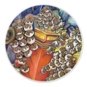 Bouton De Porte En Céramique Intersection de l'espace et du commerce