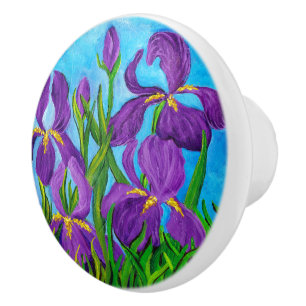 Bouton De Porte En Céramique Iris
