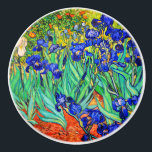 Bouton De Porte En Céramique Irises par Vincent Van Gogh<br><div class="desc">Vincent Van Gogh Irises. Peint en 1889, il fait partie du tableau qu'il a créé dans l'asile Saint Paul-de-Mausole à Saint-Rémy-de-Provence en France. C'est une peinture à l'huile. Cette peinture à l'huile de paysage de beaux-arts représente un champ de plantes de fleurs d'iris. Vincent Van Gogh était un artiste célèbre....</div>