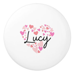 Bouton De Porte En Céramique J'aime Lucy