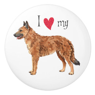 Bouton De Porte En Céramique J'aime mon Laekenois belge