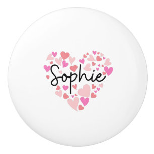 Bouton De Porte En Céramique J'aime Sophie