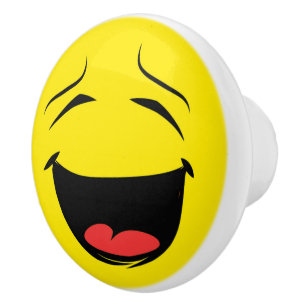 BOUTON DE PORTE EN CÉRAMIQUE JAUNE