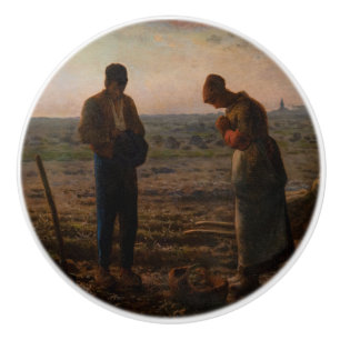 Bouton De Porte En Céramique Jean-François Millet - L'Angelus