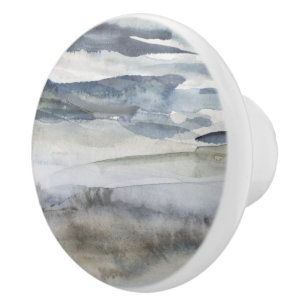 Bouton De Porte En Céramique Jet de sel neutre