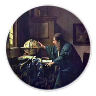 Bouton De Porte En Céramique Johannes Vermeer - L'astronome