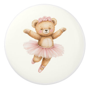 Bouton De Porte En Céramique Joli bouton en céramique représentant un ours ball