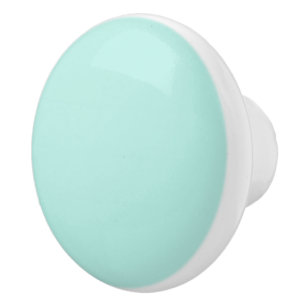 Bouton De Porte En Céramique Joli bouton rond de céramique verte à la menthe
