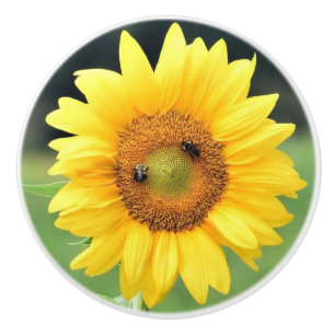 Bouton De Porte En Céramique Joli Sunflower Ceramic Knob