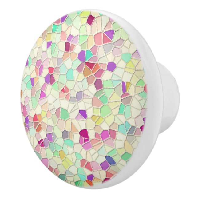 Bouton De Porte En Céramique Joli verre coupé 2 (Droite)