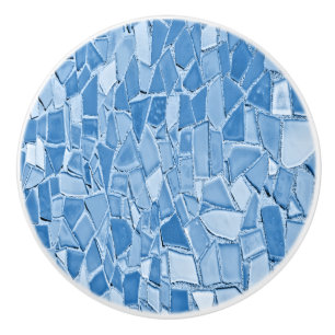Bouton De Porte En Céramique Jolie porte en mosaïque bleue ou bracelet de tiroi