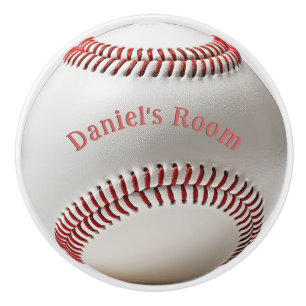 Bouton De Porte En Céramique Joueur de base-ball