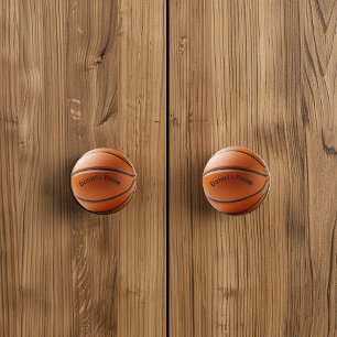 Bouton De Porte En Céramique Joueur de l'équipe de basket-ball