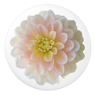 Bouton De Porte En Céramique Jour Dreamer Nénuphar Dahlia