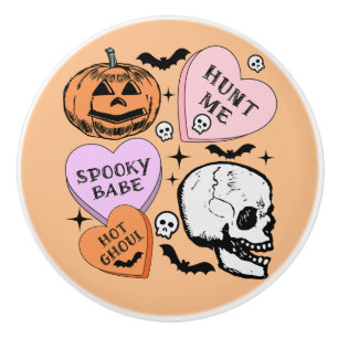 Bouton De Porte En Céramique Joyeux Halloween