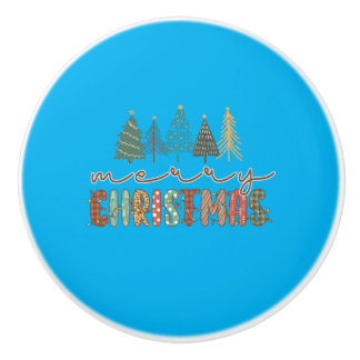 Bouton De Porte En Céramique Joyeux Noël cadeau de Noël