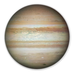 Bouton De Porte En Céramique Jupiter système solaire rayonné Planète Sagitta