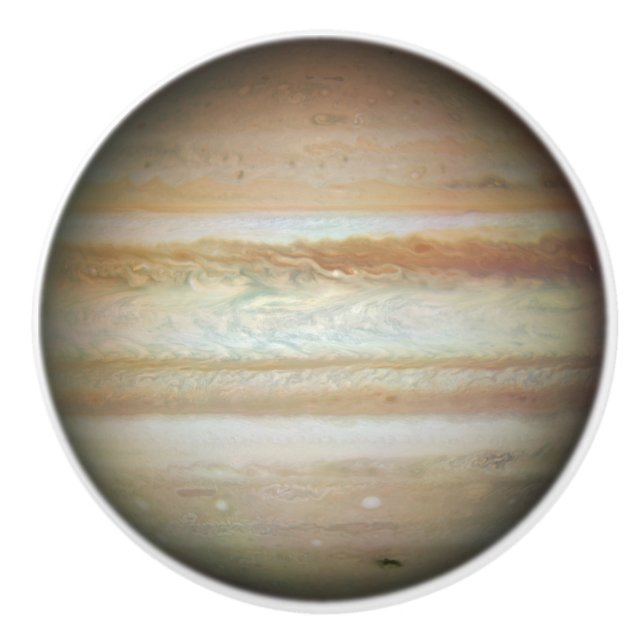 Bouton De Porte En Céramique Jupiter système solaire rayonné Planète Sagittariu (Devant)
